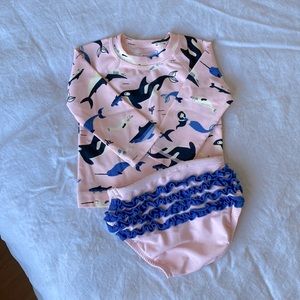 EUC Hanna Andersson Baby Swim Set, 3-6 months